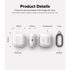 Ringke รุ่น Air Case - เคส AirPods 4 - สี Clear