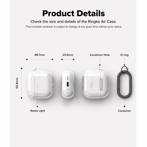 Ringke รุ่น Air Case - เคส AirPods 4 - สี Clear