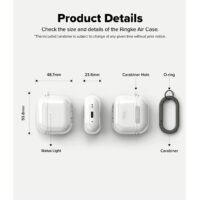 Ringke รุ่น Air Case - เคส AirPods 4 - สี Clear