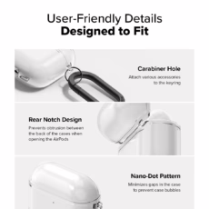 Ringke รุ่น Air Case - เคส AirPods 4 - สี Clear