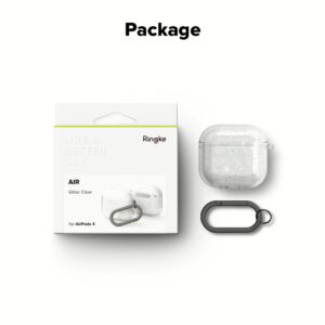 Ringke รุ่น Air Case - เคส AirPods 4 - สี Glitter Clear