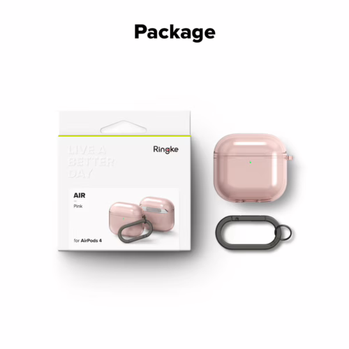 Ringke รุ่น Air Case - เคส AirPods 4 - สี Pink - Image 11