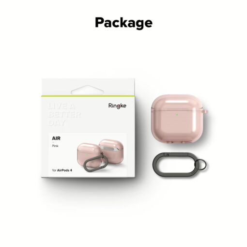Ringke รุ่น Air Case - เคส AirPods 4 - สี Pink - Image 11