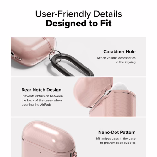 Ringke รุ่น Air Case - เคส AirPods 4 - สี Pink - Image 8