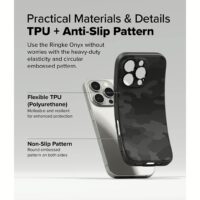 Ringke รุ่น Onyx Magnetic - เคส iPhone 16 Pro - ลาย Camo Black
