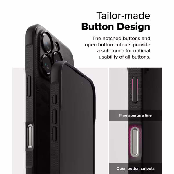 Ringke รุ่น Onyx Magnetic - เคส iPhone 16 Pro - ลาย Camo Black