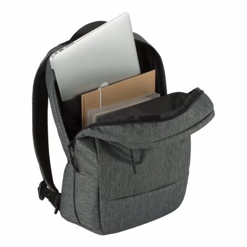 Incase รุ่น City Compact Backpack - กระเป๋าเป้สะพายหลัง - สี Heather Black/Gunmetal Gray