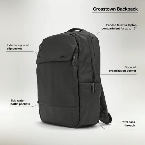 Incase รุ่น Crosstown Backpack - กระเป๋า - สี Black - Image 13