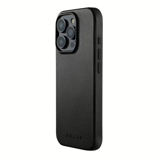 Mujjo รุ่น Leather Case - เคส iPhone 16 Pro - สี Black