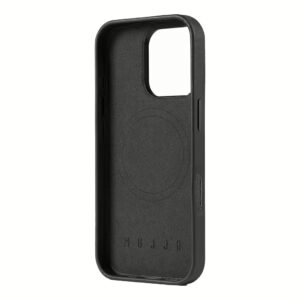 Mujjo รุ่น Leather Case - เคส iPhone 16 Pro - สี Black