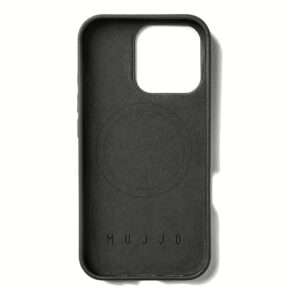 Mujjo รุ่น Leather Case - เคส iPhone 16 Pro - สี Black