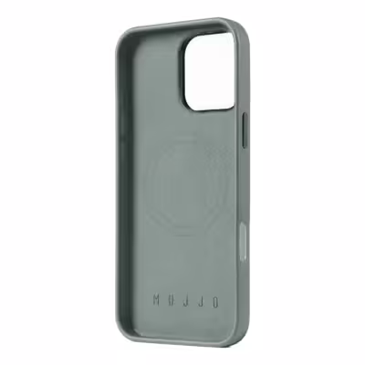 Mujjo รุ่น Leather Case - เคส iPhone 16 Pro - สี Green Smoke