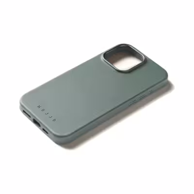 Mujjo รุ่น Leather Case - เคส iPhone 16 Pro - สี Green Smoke