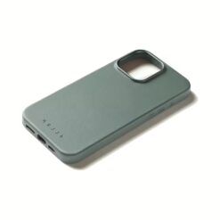 Mujjo รุ่น Leather Case - เคส iPhone 16 Pro - สี Green Smoke