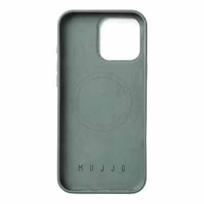 Mujjo รุ่น Leather Case - เคส iPhone 16 Pro - สี Green Smoke