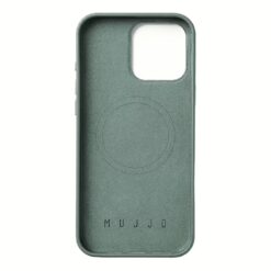 Mujjo รุ่น Leather Case - เคส iPhone 16 Pro - สี Green Smoke
