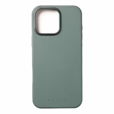Mujjo รุ่น Leather Case - เคส iPhone 16 Pro - สี Green Smoke