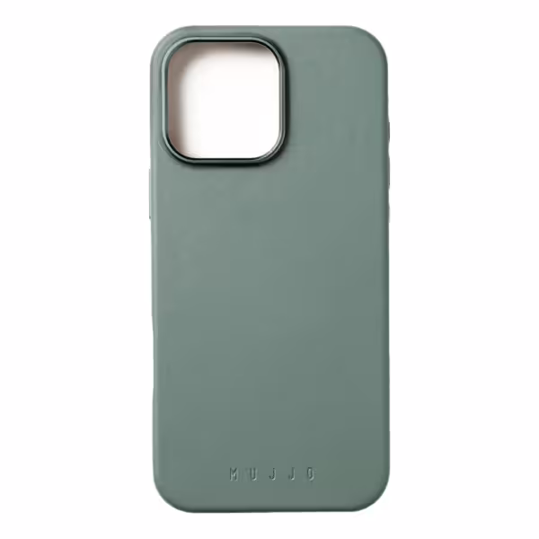 Mujjo รุ่น Leather Case - เคส iPhone 16 Pro - สี Green Smoke