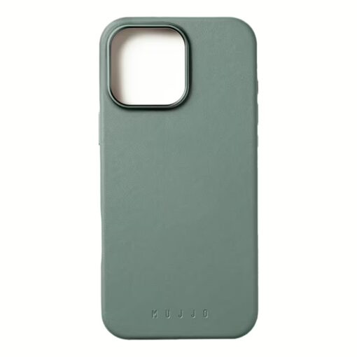 Mujjo รุ่น Leather Case - เคส iPhone 16 Pro - สี Green Smoke - Image 6