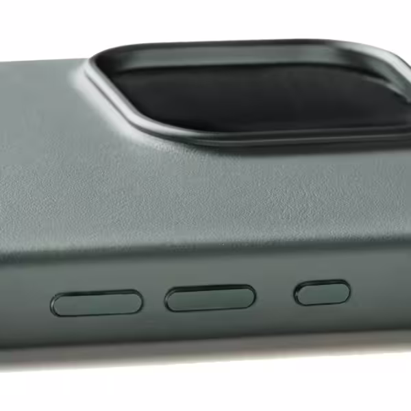 Mujjo รุ่น Leather Case - เคส iPhone 16 Pro - สี Green Smoke