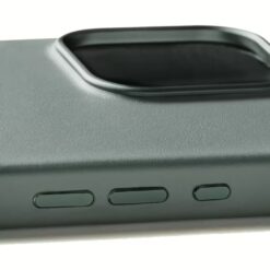 Mujjo รุ่น Leather Case - เคส iPhone 16 Pro - สี Green Smoke