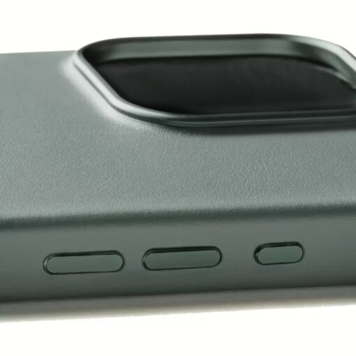 Mujjo รุ่น Leather Case - เคส iPhone 16 Pro - สี Green Smoke - Image 7