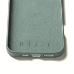 Mujjo รุ่น Leather Case - เคส iPhone 16 Pro - สี Green Smoke