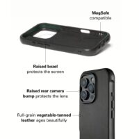 Mujjo รุ่น Shield Case - เคส iPhone 16 Pro - สี Black