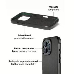Mujjo รุ่น Shield Case - เคส iPhone 16 Pro - สี Black