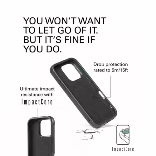 Mujjo รุ่น Shield Case - เคส iPhone 16 Pro - สี Black