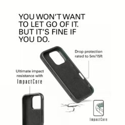 Mujjo รุ่น Shield Case - เคส iPhone 16 Pro - สี Black