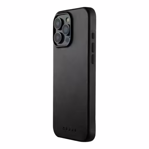 Mujjo รุ่น Leather Case - เคส iPhone 16 Pro Max - สี Black
