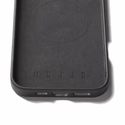 Mujjo รุ่น Leather Case - เคส iPhone 16 Pro Max - สี Black