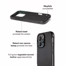 Mujjo รุ่น Shield Case - เคส iPhone 16 Pro Max - สี Black