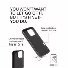 Mujjo รุ่น Shield Case - เคส iPhone 16 Pro Max - สี Black