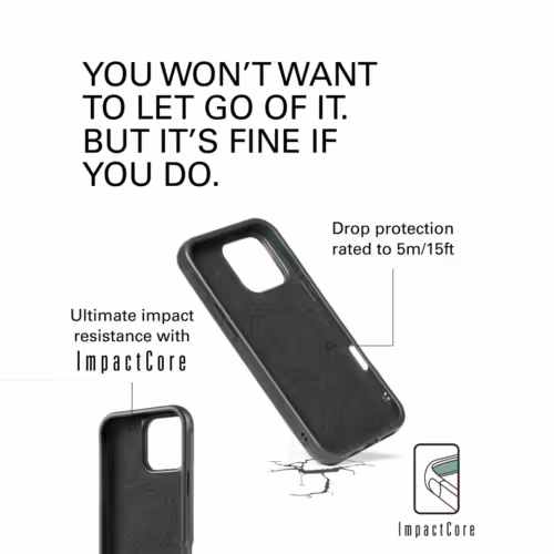 Mujjo รุ่น Shield Case - เคส iPhone 16 Pro Max - สี Black