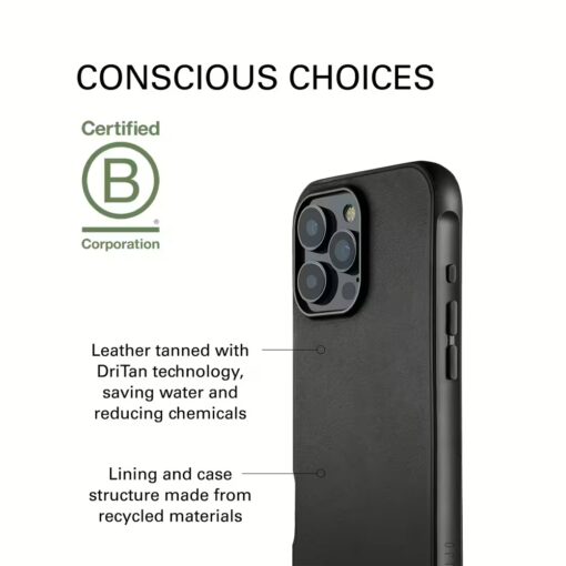 Mujjo รุ่น Shield Case - เคส iPhone 16 Pro Max - สี Black - Image 15