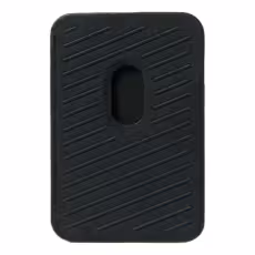 Mujjo รุ่น Full Leather Magnetic Wallet - ที่เก็บบัตรติดหลังมือถือ - สี Black