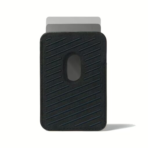 Mujjo รุ่น Full Leather Magnetic Wallet - ที่เก็บบัตรติดหลังมือถือ - สี Black - Image 7