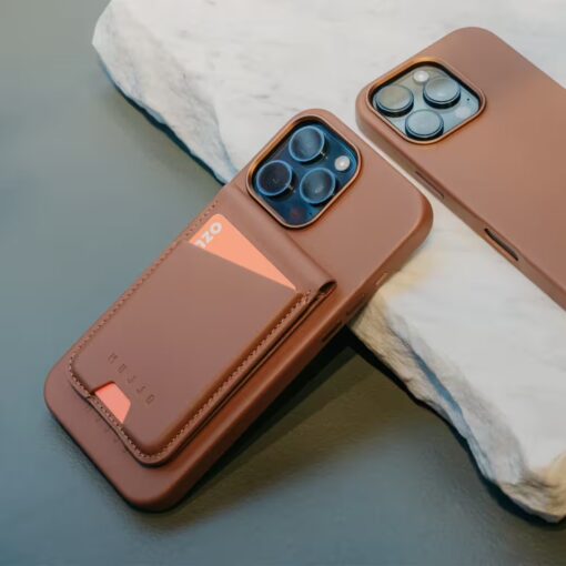Mujjo รุ่น Wallet Stand - ที่เก็บบัตรติดหลังมือถือ - สี Black - Image 3