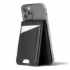 Mujjo รุ่น Wallet Stand - ที่เก็บบัตรติดหลังมือถือ - สี Black