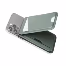 Mujjo รุ่น Wallet Stand - ที่เก็บบัตรติดหลังมือถือ - สี Green Smoke