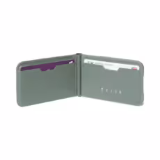 Mujjo รุ่น Wallet Stand - ที่เก็บบัตรติดหลังมือถือ - สี Green Smoke