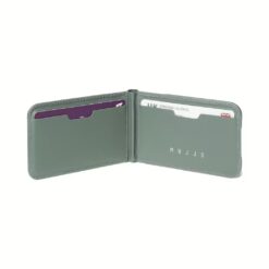 Mujjo รุ่น Wallet Stand - ที่เก็บบัตรติดหลังมือถือ - สี Green Smoke