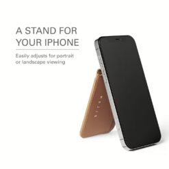 Mujjo รุ่น Wallet Stand - ที่เก็บบัตรติดหลังมือถือ - สี Tan