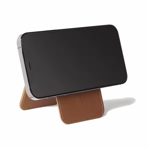 Mujjo รุ่น Wallet Stand - ที่เก็บบัตรติดหลังมือถือ - สี Tan