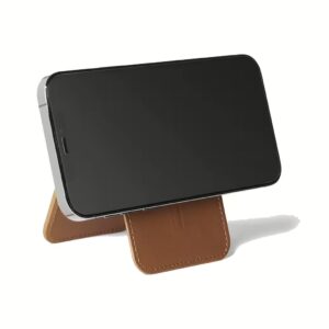 Mujjo รุ่น Wallet Stand - ที่เก็บบัตรติดหลังมือถือ - สี Tan