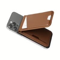 Mujjo รุ่น Wallet Stand - ที่เก็บบัตรติดหลังมือถือ - สี Tan