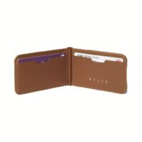 Mujjo รุ่น Wallet Stand - ที่เก็บบัตรติดหลังมือถือ - สี Tan