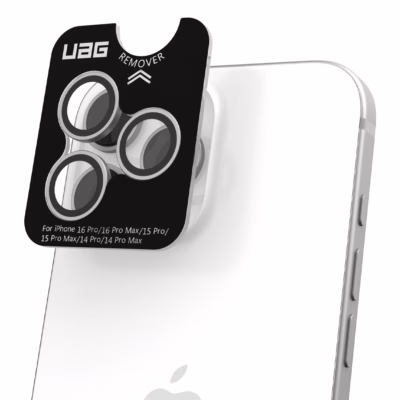 UAG รุ่น Lens Shield - กระจกเลนส์กล้อง iPhone 16 Pro / 16 Pro Max / 15 Pro / 15 Pro Max - สี Titanium